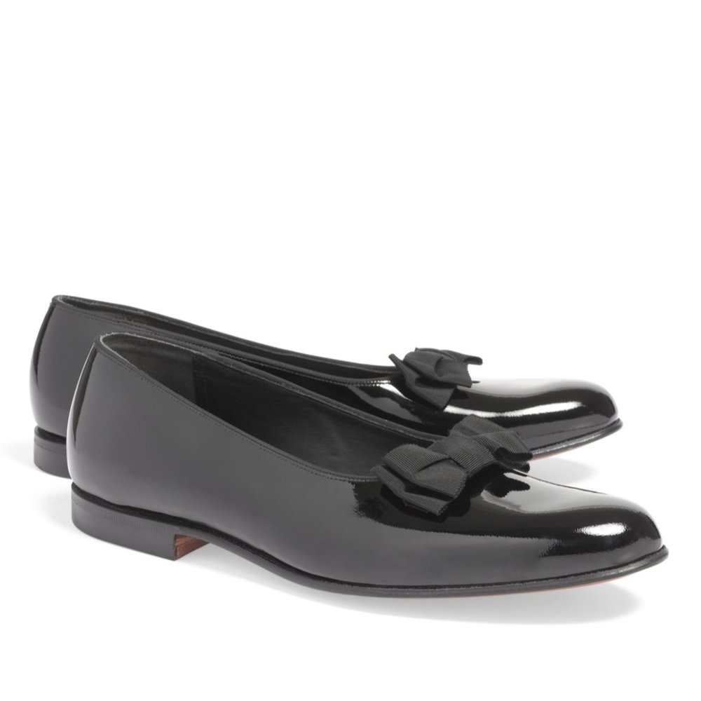 Brooks Brothers men's Formal Pumps + Grosgrain bow